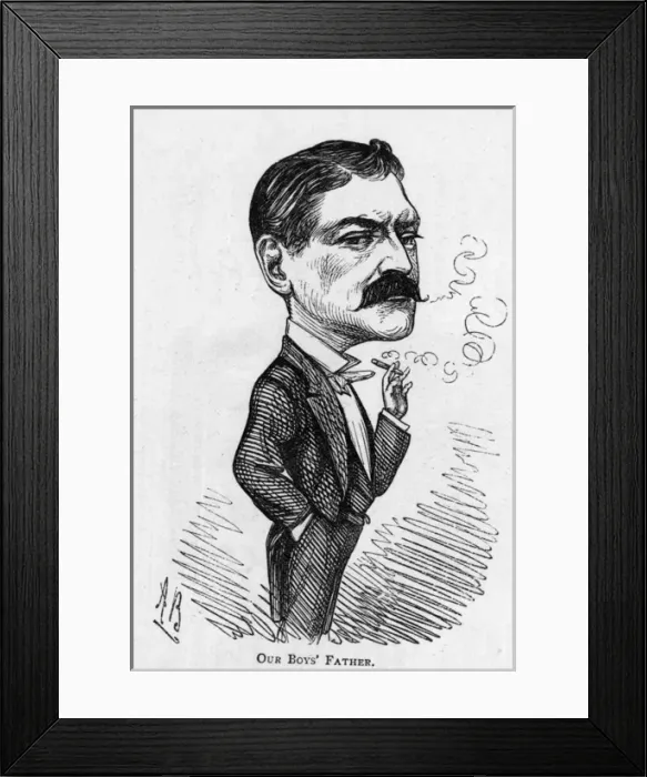 Framed Print : Caricature of the dramatist Henry James Byron Framed Print : Caricature of the dramatist Henry James Byron