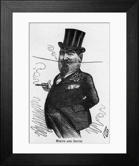 Framed Print : Caricature of the theatre manager William Holland Framed Print : Caricature of the theatre manager William Holland