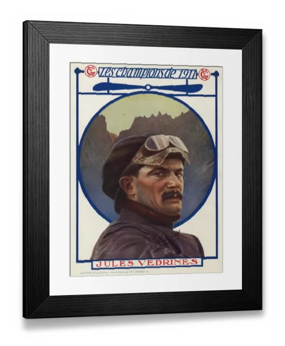 Framed Print : Jules Vedrines, early aviator Framed Print : Jules Vedrines, early aviator