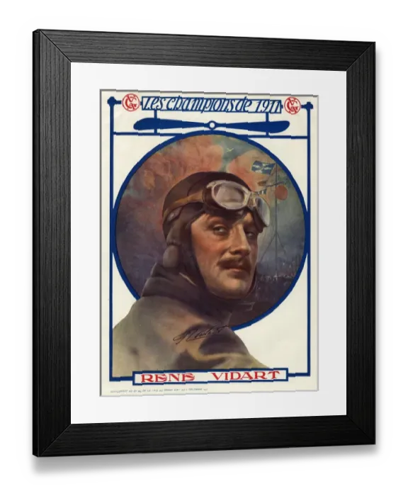 Framed Print : Rene Vidart, early aviator Framed Print : Rene Vidart, early aviator