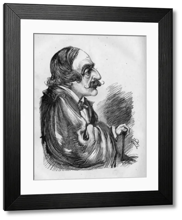 Framed Print : Caricature of John Palgrave Simpson, English playwright Framed Print : Caricature of John Palgrave Simpson, English playwright