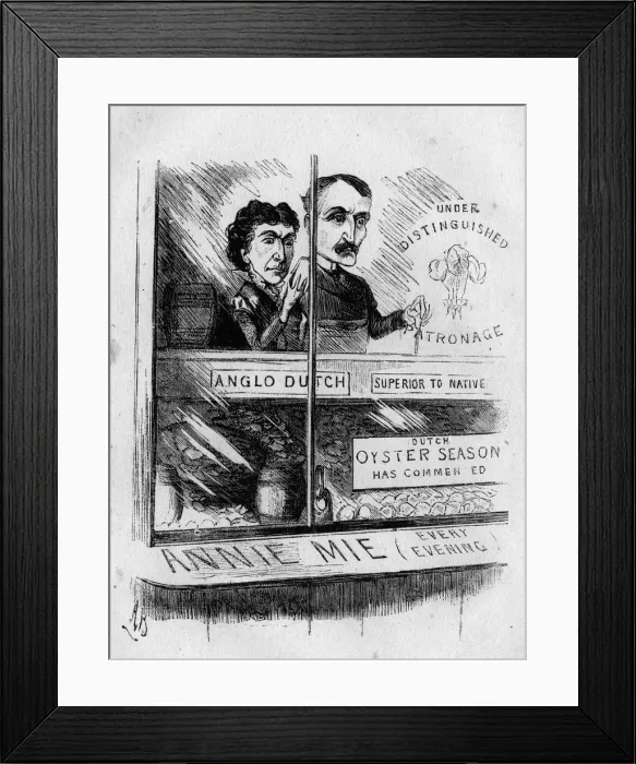 Framed Print : Cartoon, Annie Mie, a Dutch play in London Framed Print : Cartoon, Annie Mie, a Dutch play in London
