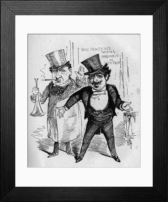 Framed Print : Caricature of Walter Gooch, theatre manager Framed Print : Caricature of Walter Gooch, theatre manager