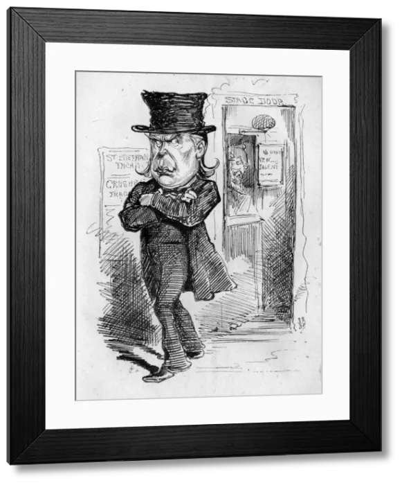 Framed Print : Caricature of Charles Bradlaugh, atheist MP Framed Print : Caricature of Charles Bradlaugh, atheist MP