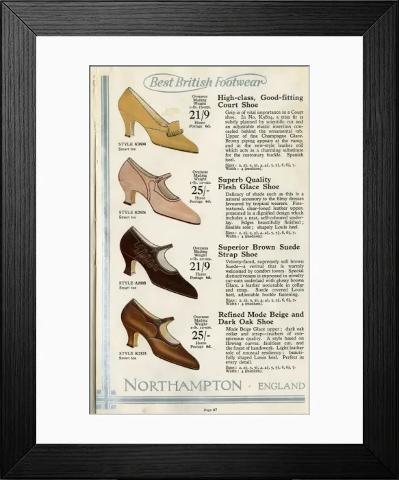 Framed Print : W Barratt & Co Ltd shoe catalogue, shoes Framed Print : W Barratt & Co Ltd shoe catalogue, shoes