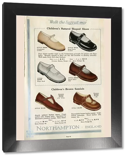 W Barratt & Co Ltd shoe catalogue, childrens shoes