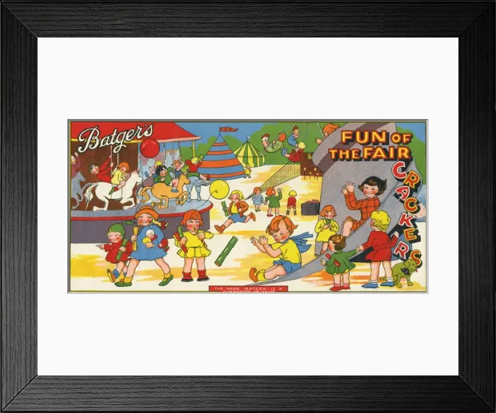 Framed Print : Batgers Christmas Crackers, Fun of the Fair Framed Print : Batgers Christmas Crackers, Fun of the Fair
