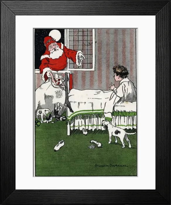 Framed Print : Bertie sees Santa Claus Framed Print : Bertie sees Santa Claus