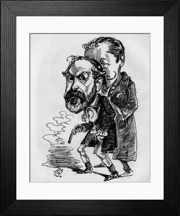 Framed Print : Caricature of Henry Labouchere, politician and writer Framed Print : Caricature of Henry Labouchere, politician and writer