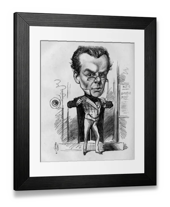 Framed Print : Caricature of Edward Terry, actor and theatre manager Framed Print : Caricature of Edward Terry, actor and theatre manager