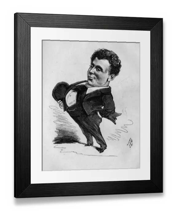 Framed Print : Caricature of the actor Edward Righton Framed Print : Caricature of the actor Edward Righton