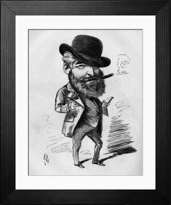 Framed Print : Caricature of Sir John Astley, English soldier and sportsman Framed Print : Caricature of Sir John Astley, English soldier and sportsman