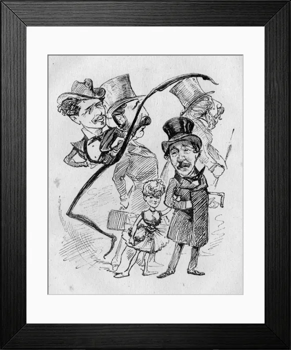 Framed Print : Cartoon, Actors from Drury Lane changing allegiance Framed Print : Cartoon, Actors from Drury Lane changing allegiance
