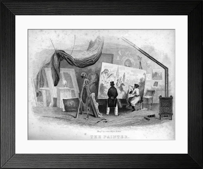 Framed Print : Book of Trades, The Painter Framed Print : Book of Trades, The Painter