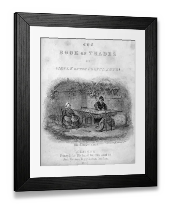 Framed Print : Book of Trades, Title Page Framed Print : Book of Trades, Title Page