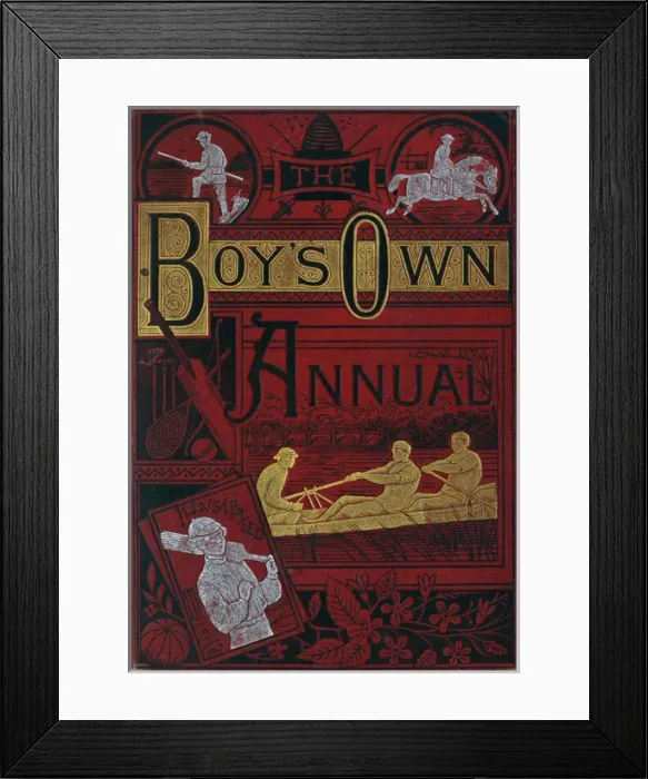 Framed Print : Cover design, The Boys Own Annual Framed Print : Cover design, The Boys Own Annual