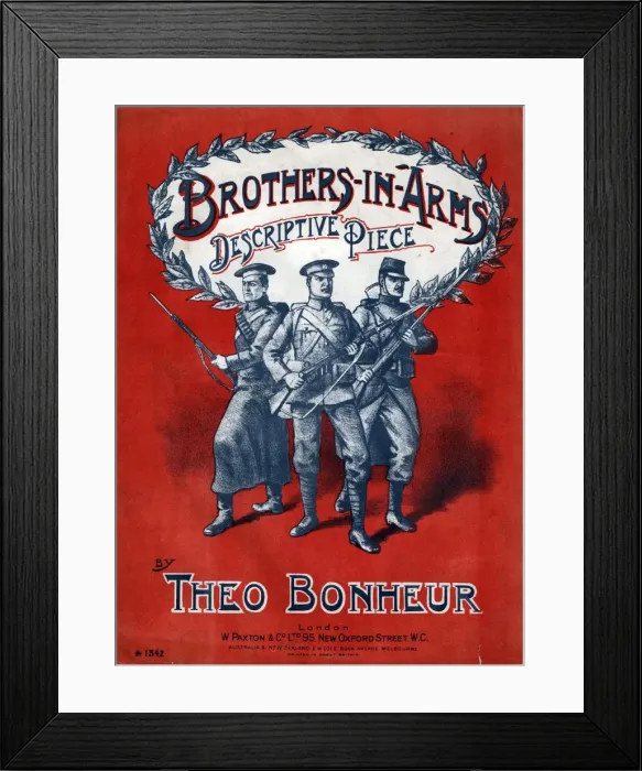 Framed Print : Music cover, Brothers-in-Arms Framed Print : Music cover, Brothers-in-Arms
