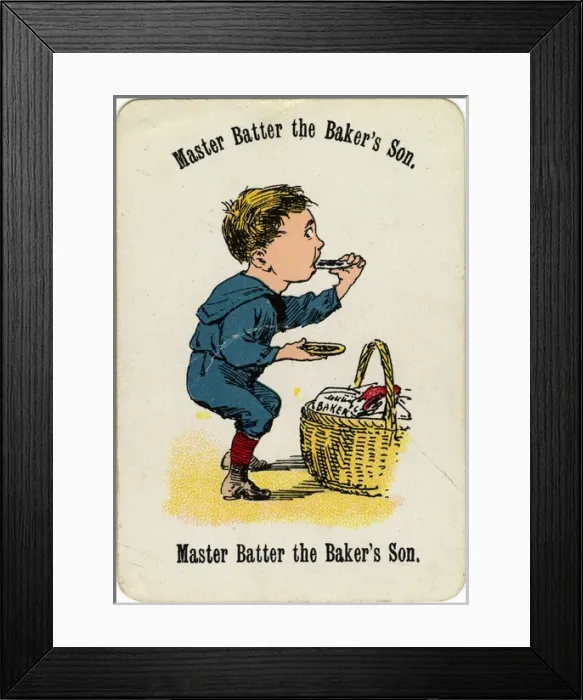 Framed Print : Cheery Families - Master Batter the Bakers Son Framed Print : Cheery Families - Master Batter the Bakers Son