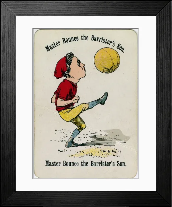 Framed Print : Cheery Families - Master Bounce the Barristers Son Framed Print : Cheery Families - Master Bounce the Barristers Son