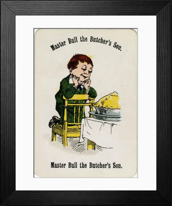 Framed Print : Cheery Families - Master Bull the Butchers Son Framed Print : Cheery Families - Master Bull the Butchers Son