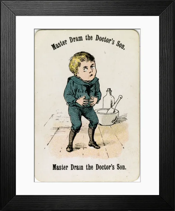 Framed Print : Cheery Families - Master Dram the Doctors Son Framed Print : Cheery Families - Master Dram the Doctors Son