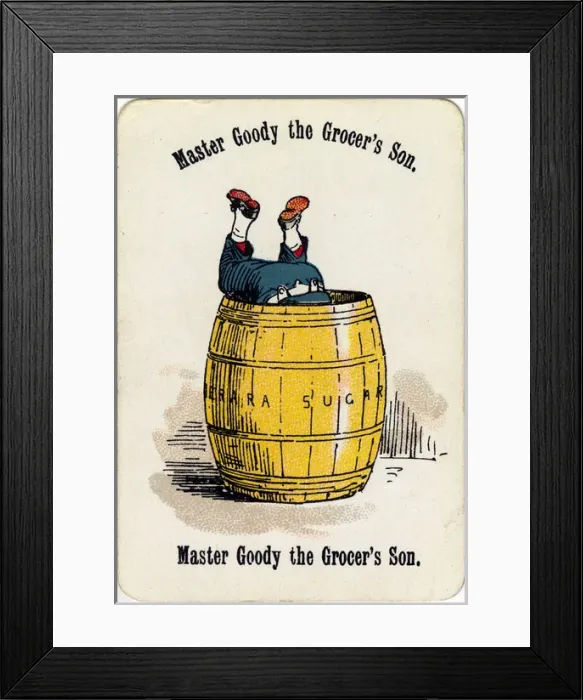 Framed Print : Cheery Families - Master Goody the Grocers Son Framed Print : Cheery Families - Master Goody the Grocers Son