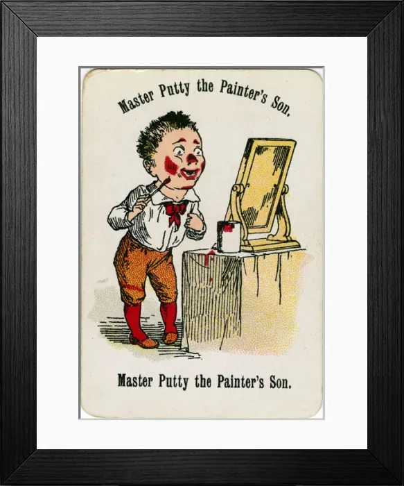 Framed Print : Cheery Families - Master Putty the Painters Son Framed Print : Cheery Families - Master Putty the Painters Son