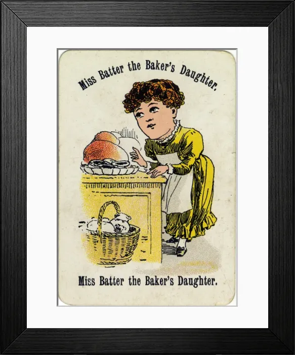 Framed Print : Cheery Families - Miss Batter the Bakers Daughter Framed Print : Cheery Families - Miss Batter the Bakers Daughter