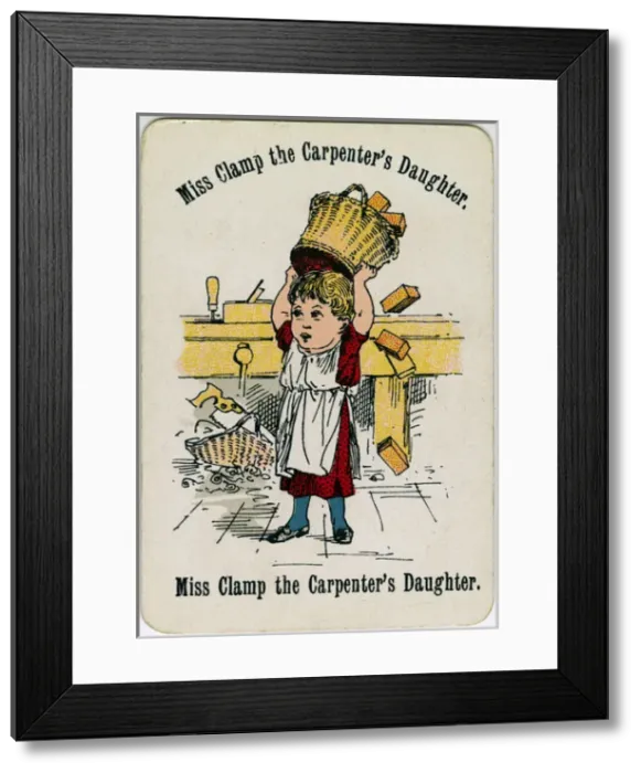 Framed Print : Cheery Families - Miss Clamp the Carpenters Daughter Framed Print : Cheery Families - Miss Clamp the Carpenters Daughter