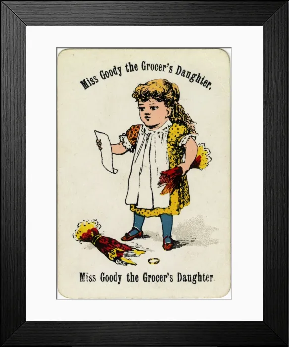 Framed Print : Cheery Families - Miss Goody the Grocers Daughter Framed Print : Cheery Families - Miss Goody the Grocers Daughter