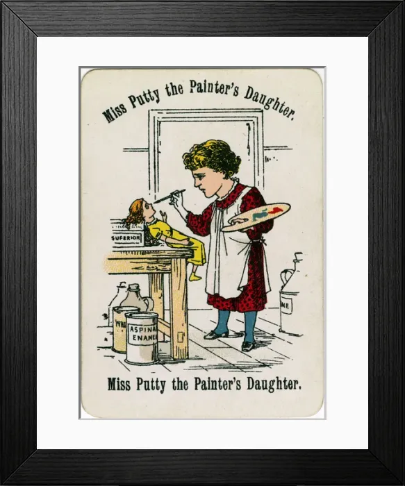 Framed Print : Cheery Families - Miss Putty the Painters Daughter Framed Print : Cheery Families - Miss Putty the Painters Daughter