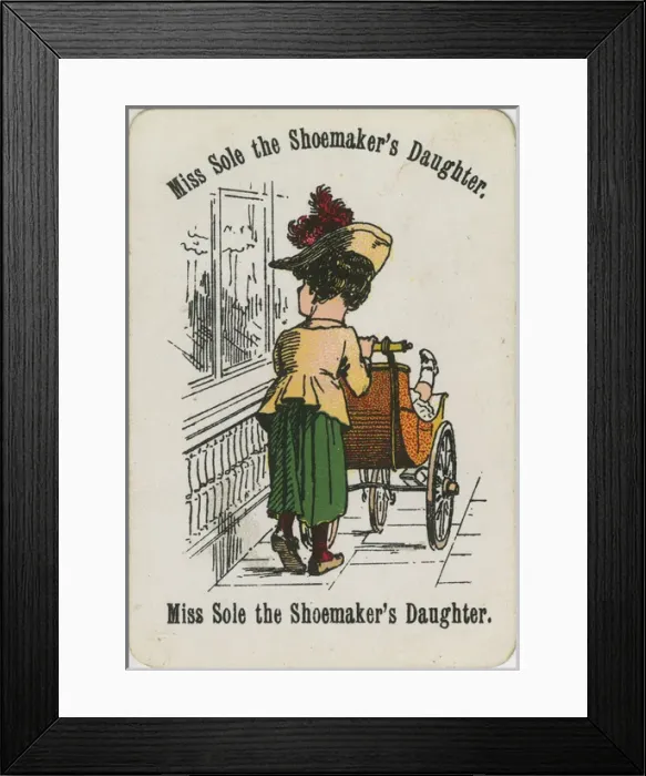 Framed Print : Cheery Families - Miss Sole the Shoemakers Daughter Framed Print : Cheery Families - Miss Sole the Shoemakers Daughter