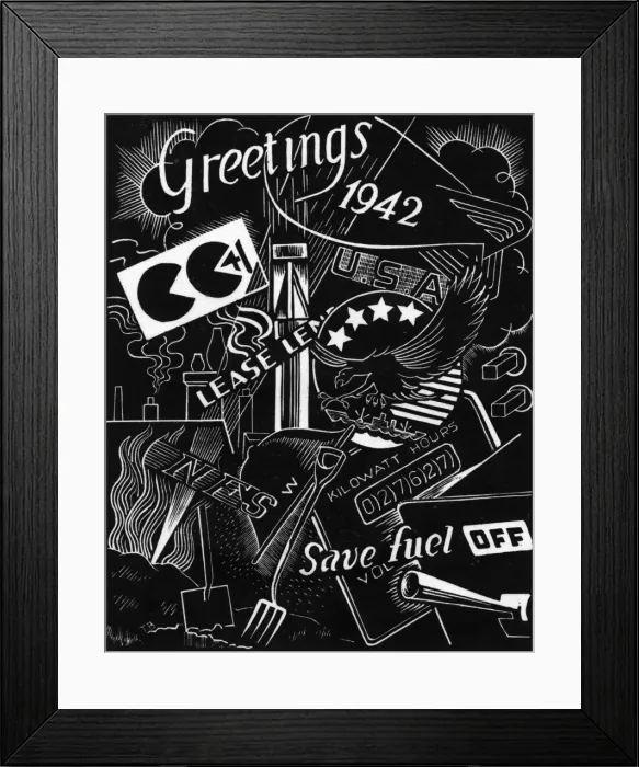 Framed Print : WW2 Christmas card Framed Print : WW2 Christmas card