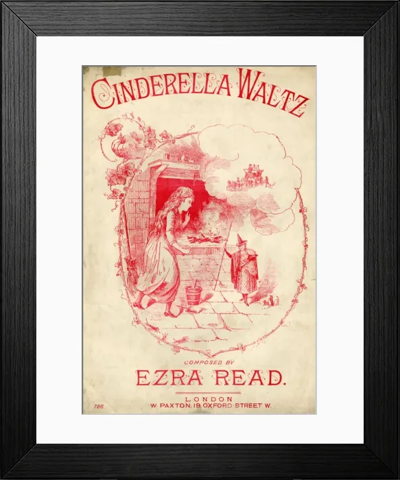 Framed Print : Music cover, Cinderella Waltz Framed Print : Music cover, Cinderella Waltz