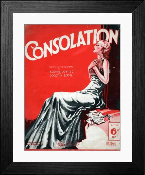 Framed Print : Music cover, Consolation Framed Print : Music cover, Consolation
