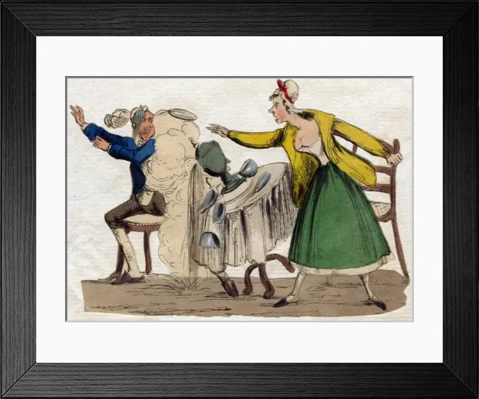 Framed Print : Domestic fight between husband and wife Framed Print : Domestic fight between husband and wife