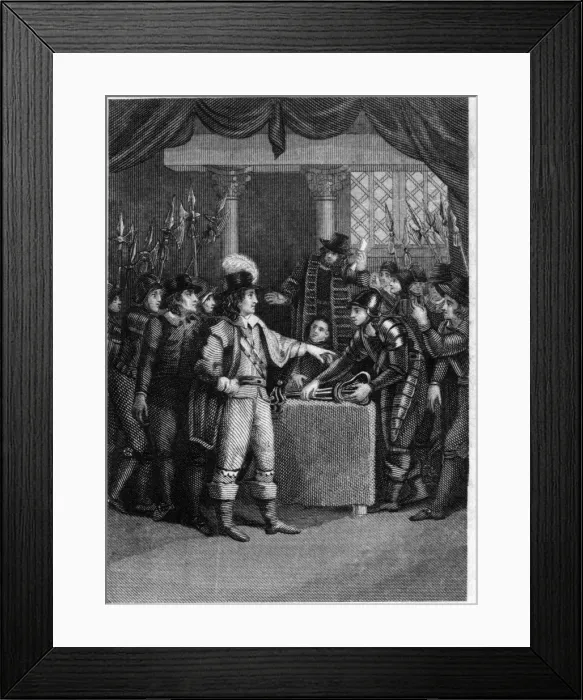 Framed Print : Cromwell dissolving the Long Parliament Framed Print : Cromwell dissolving the Long Parliament