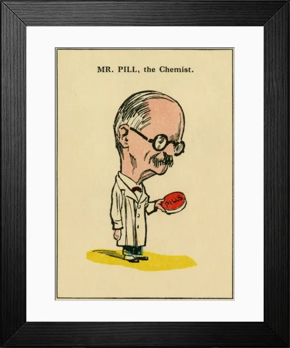 Framed Print : Cow & Gate Happy Family Game - Mr Pill Framed Print : Cow & Gate Happy Family Game - Mr Pill