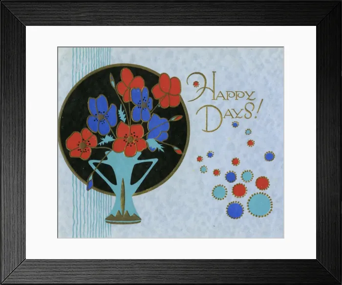 Framed Print : Greetings Card - Happy Days Framed Print : Greetings Card - Happy Days
