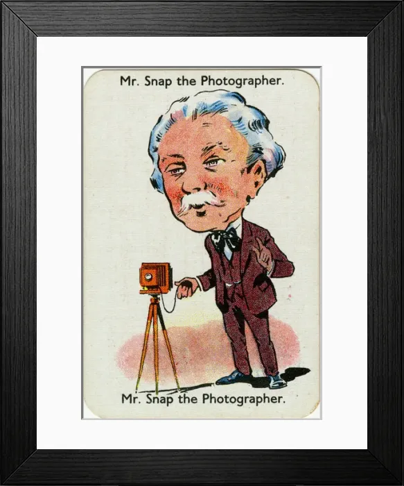 Framed Print : Happy Familes Playing Cards - Mr Snap the Photographer Framed Print : Happy Familes Playing Cards - Mr Snap the Photographer