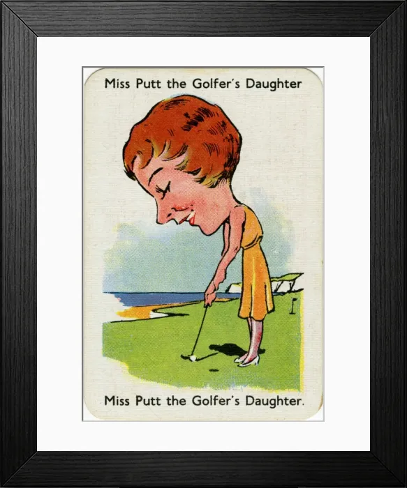 Framed Print : Happy Families Playing Cards - Miss Putt Framed Print : Happy Families Playing Cards - Miss Putt