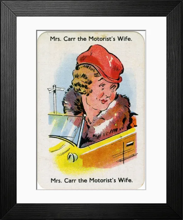 Framed Print : Happy Families Playing Cards - Mrs Carr Framed Print : Happy Families Playing Cards - Mrs Carr