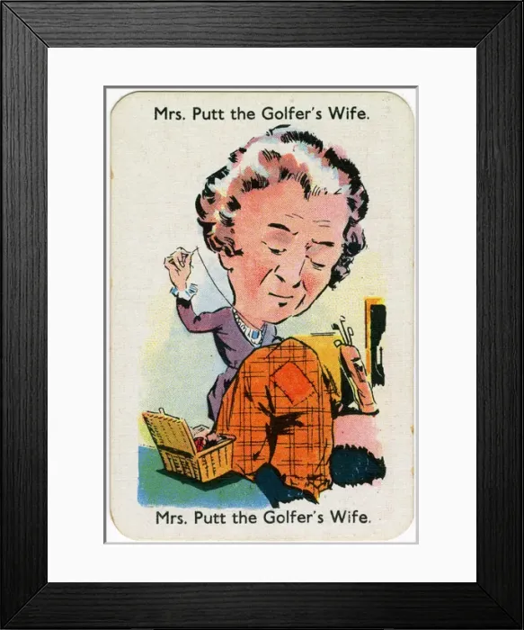Framed Print : Happy Families Playing Cards - Mrs Putt Framed Print : Happy Families Playing Cards - Mrs Putt
