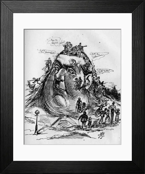 Framed Print : Cartoon, Fancy Picture -- Primrose Hill Framed Print : Cartoon, Fancy Picture -- Primrose Hill
