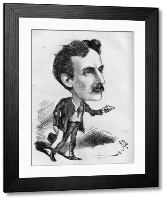 Framed Print : Caricature of Wilson Barrett, actor, manager and playwright Framed Print : Caricature of Wilson Barrett, actor, manager and playwright