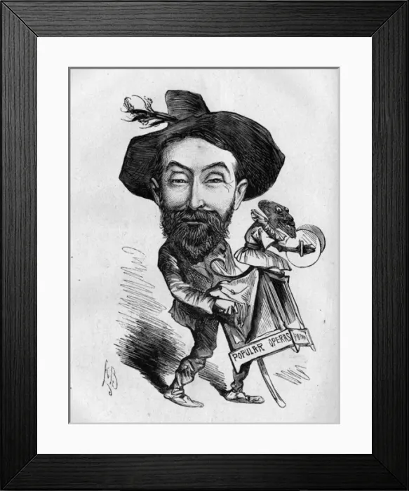 Framed Print : Caricature of Samuel Hayes, Italian Opera Season Framed Print : Caricature of Samuel Hayes, Italian Opera Season