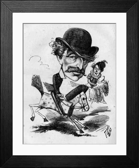 Framed Print : Caricatures of Alexander Henderson and H B Farnie Framed Print : Caricatures of Alexander Henderson and H B Farnie