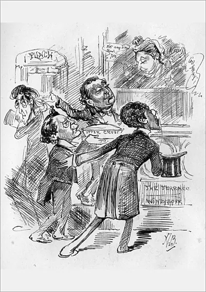Cartoon, theatre managers and Queen Victoria