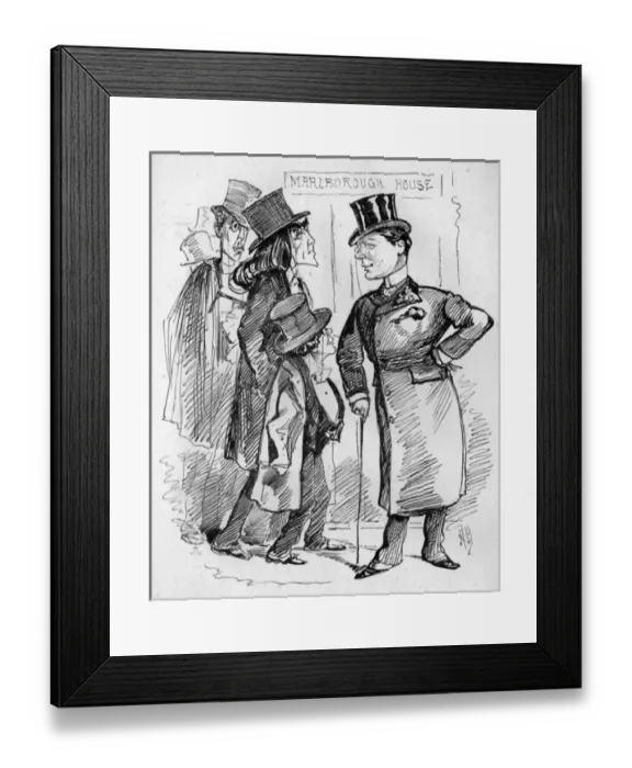 Framed Print : Cartoon, A G Vance and fellow-theatricals Framed Print : Cartoon, A G Vance and fellow-theatricals