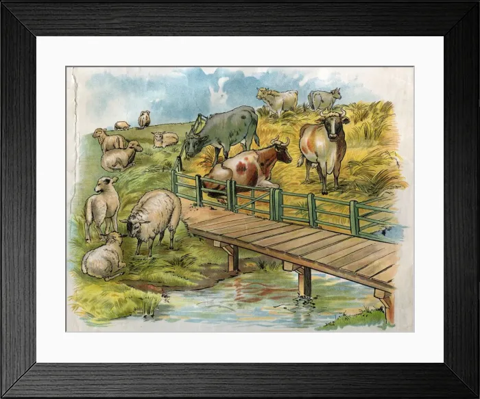 Framed Print : Illustration, Little Boy Blue Framed Print : Illustration, Little Boy Blue